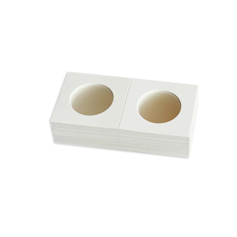 100 Pcs Cardboard Coin Holders 35mm for 50c 20c