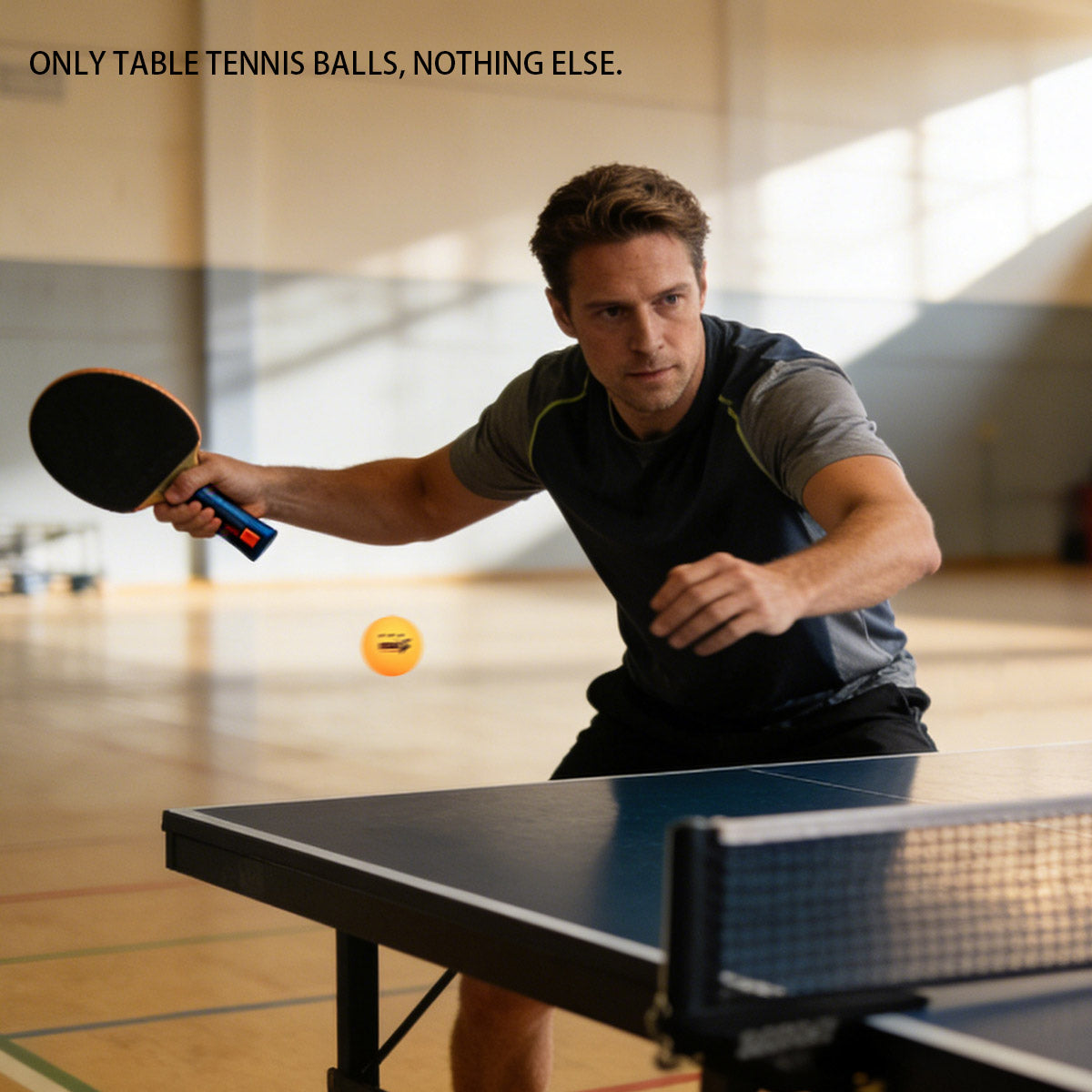 60pcs Bucket Table Tennis Training Balls 40mm ABS