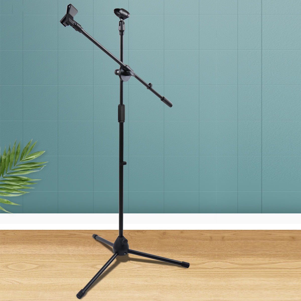 Foldable Microphone Tripod Stand with Boom Arm