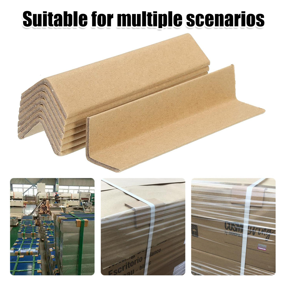 L-Shaped Paper Corner Protectors 100pcs Shipping