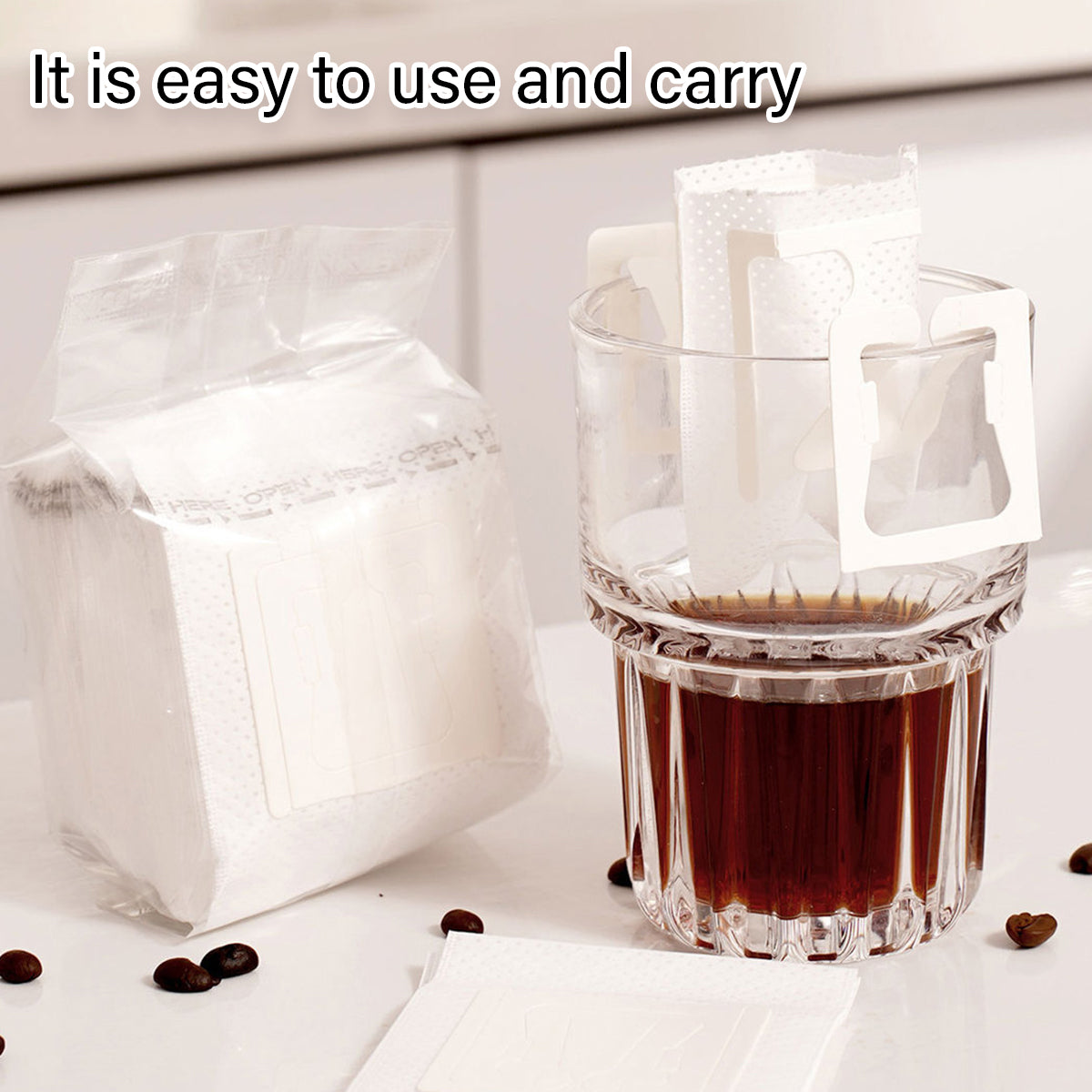 100pcs Hanging Ear Coffee Filter Drip Bags