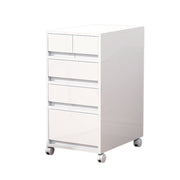 Mobile Storage Cabinet with Drawers and Rolling Casters for Office