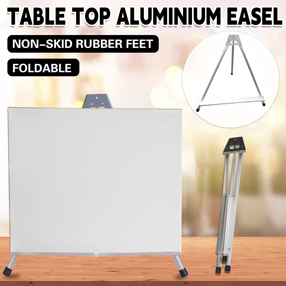 Foldable Aluminum Tabletop Easel Sketch Display Stand