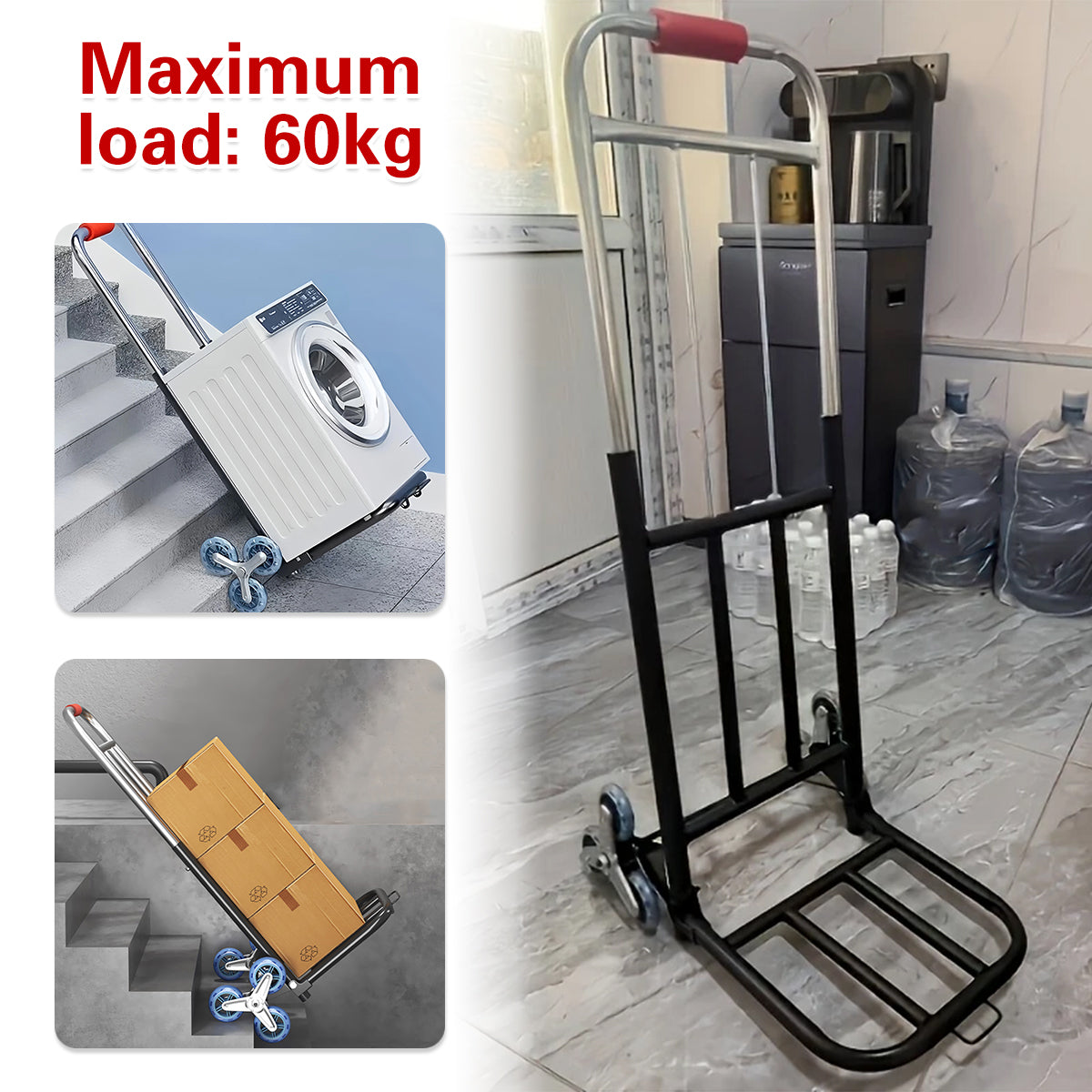 Portable Folding Transport Hand Truck Lightweight Heavy Duty