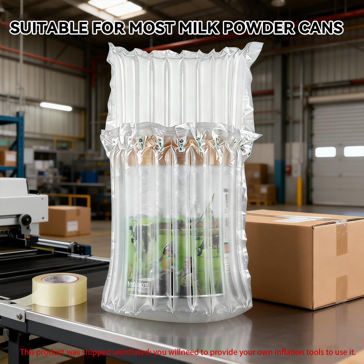 100pcs Air Column Bags for Milk Powder Cans