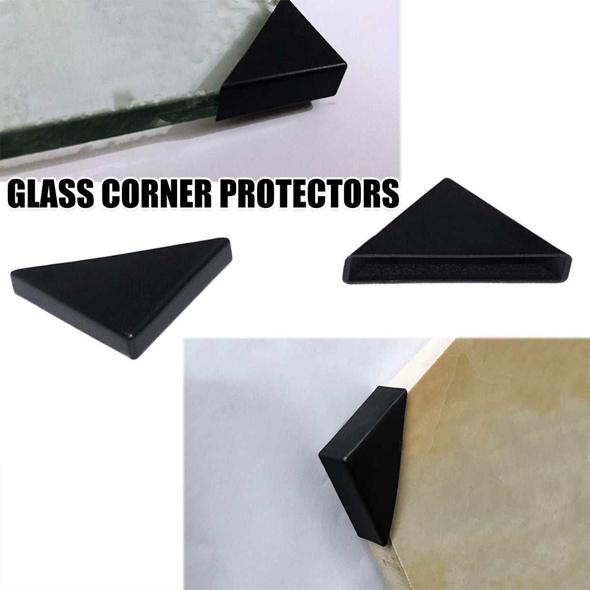 100pcs Triangle Corner Protectors for Glass Edges