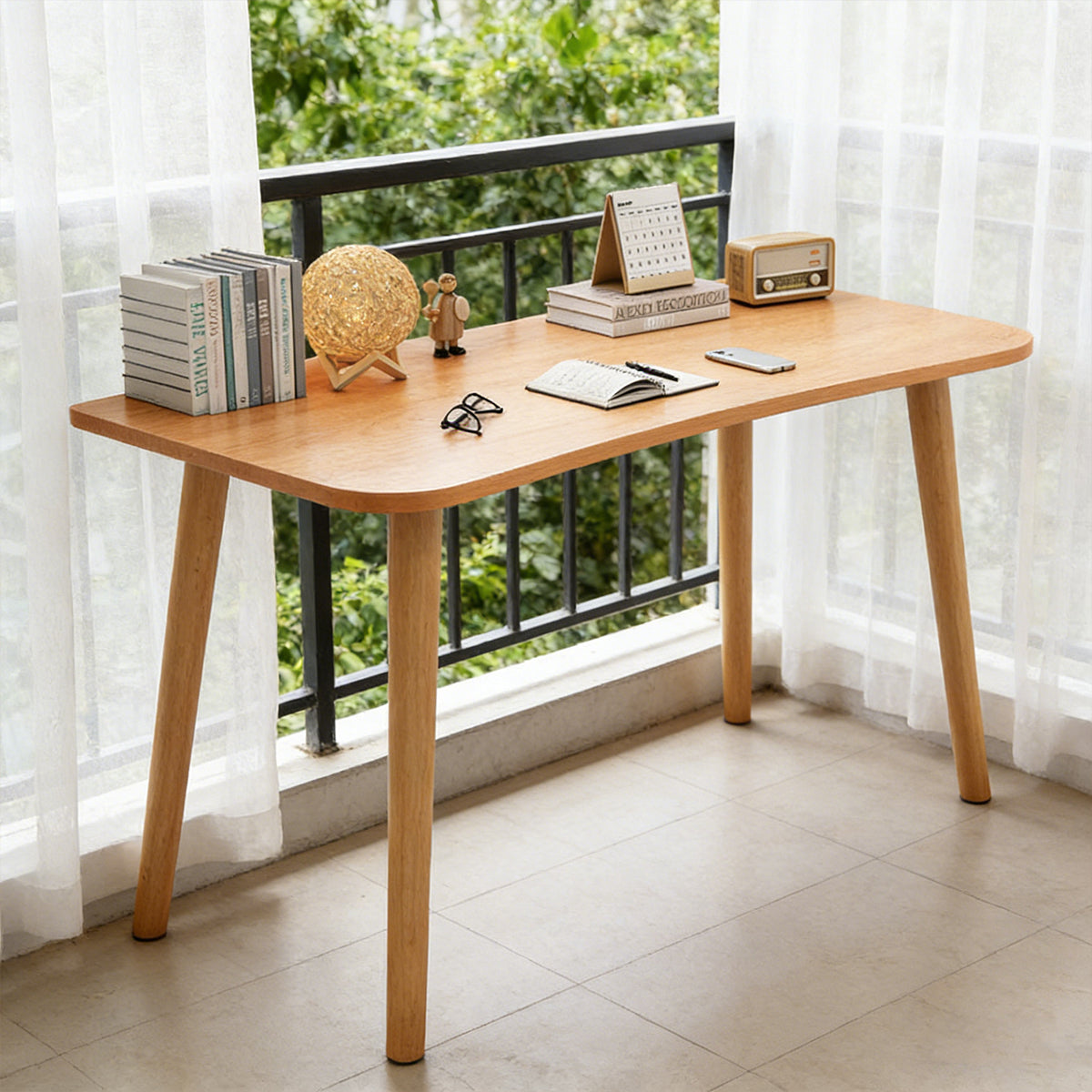 Rectangular Office Desk for Home Study Computer