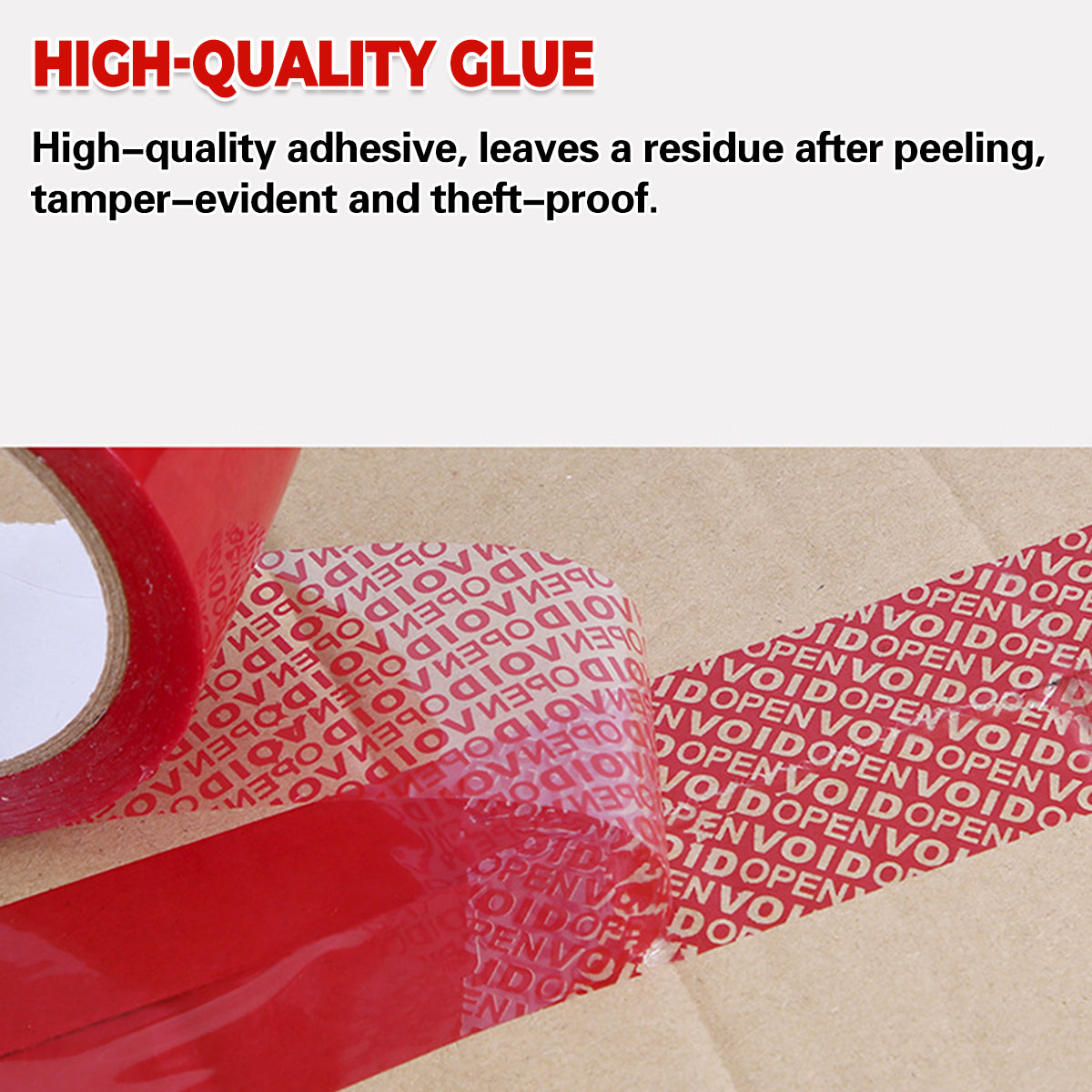 Anti-Counterfeiting VOID Tape for Box Sealing