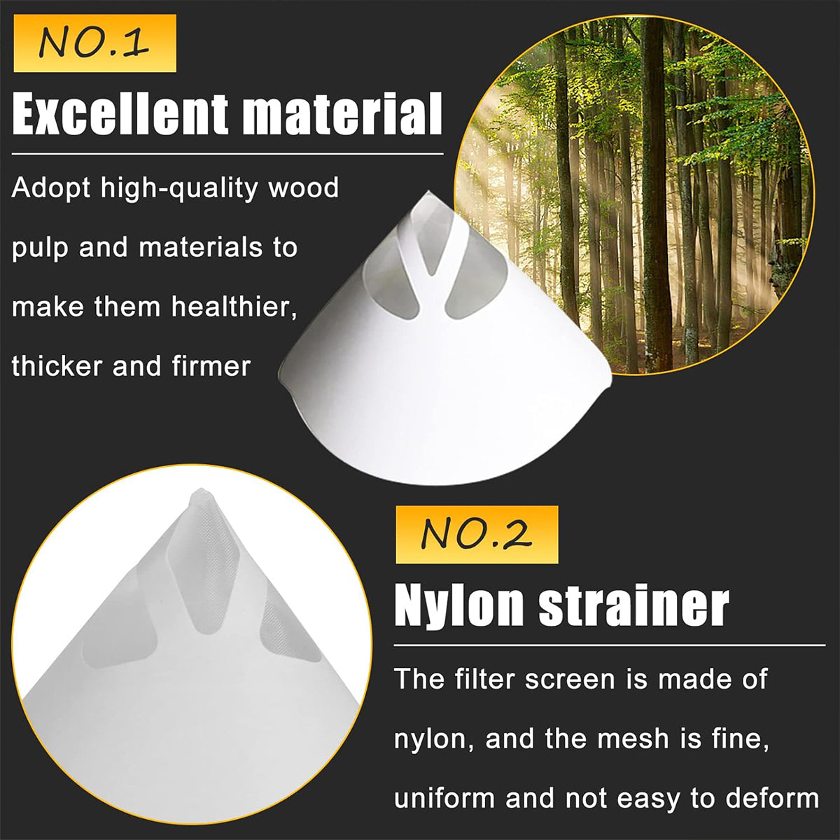 100 Paper Funnels with Silicone Funnel for Liquid Transfer