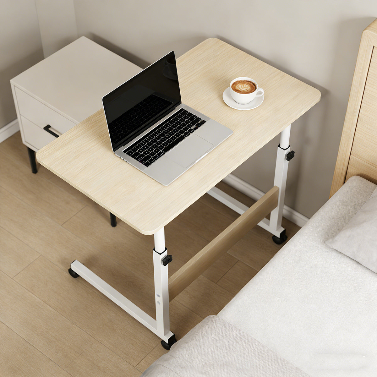 Movable Height Adjustable Bedside Study Desk