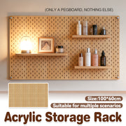 Acrylic Pegboard Wall Organiser 100x60cm
