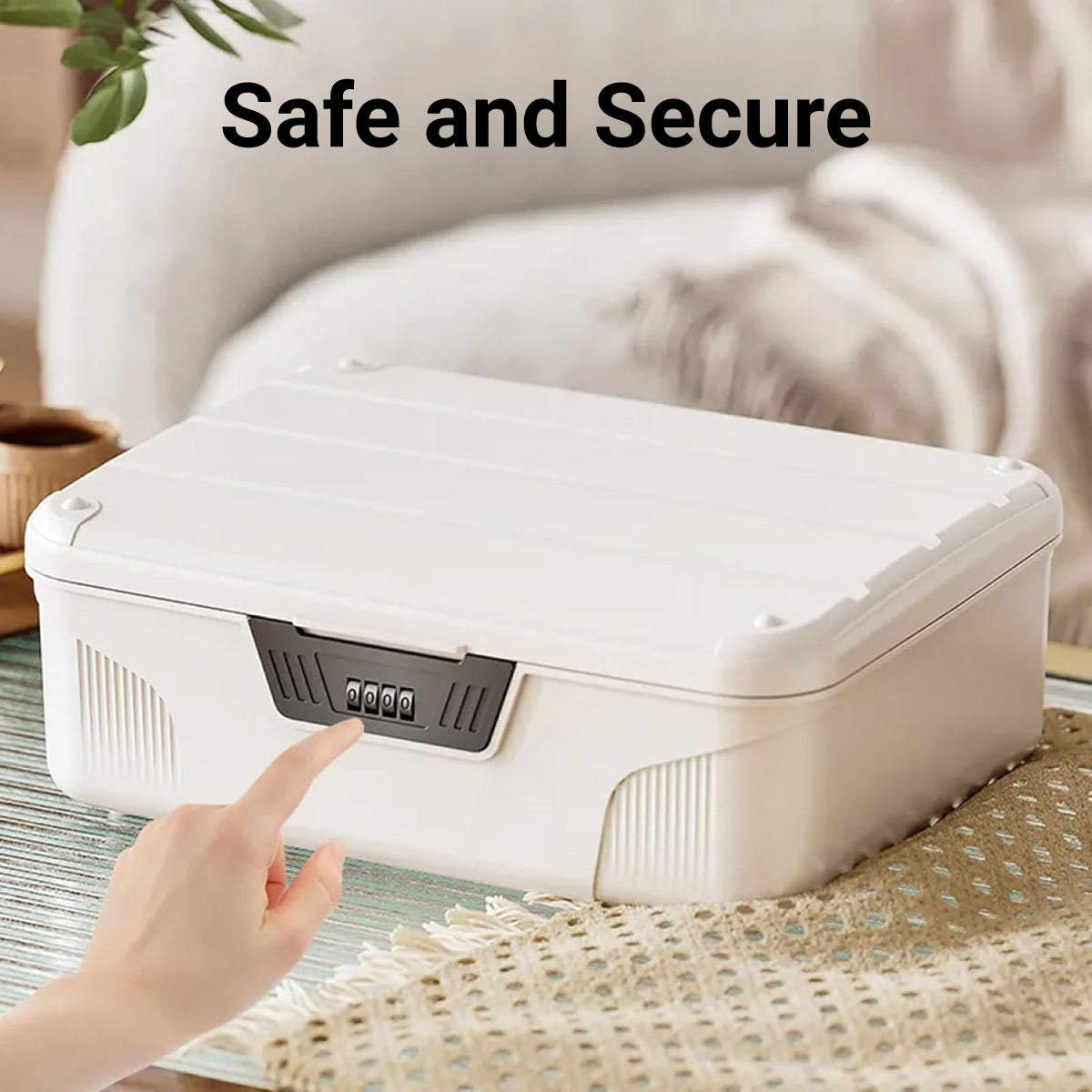 Large Capacity Lockable Storage Box for Valuables