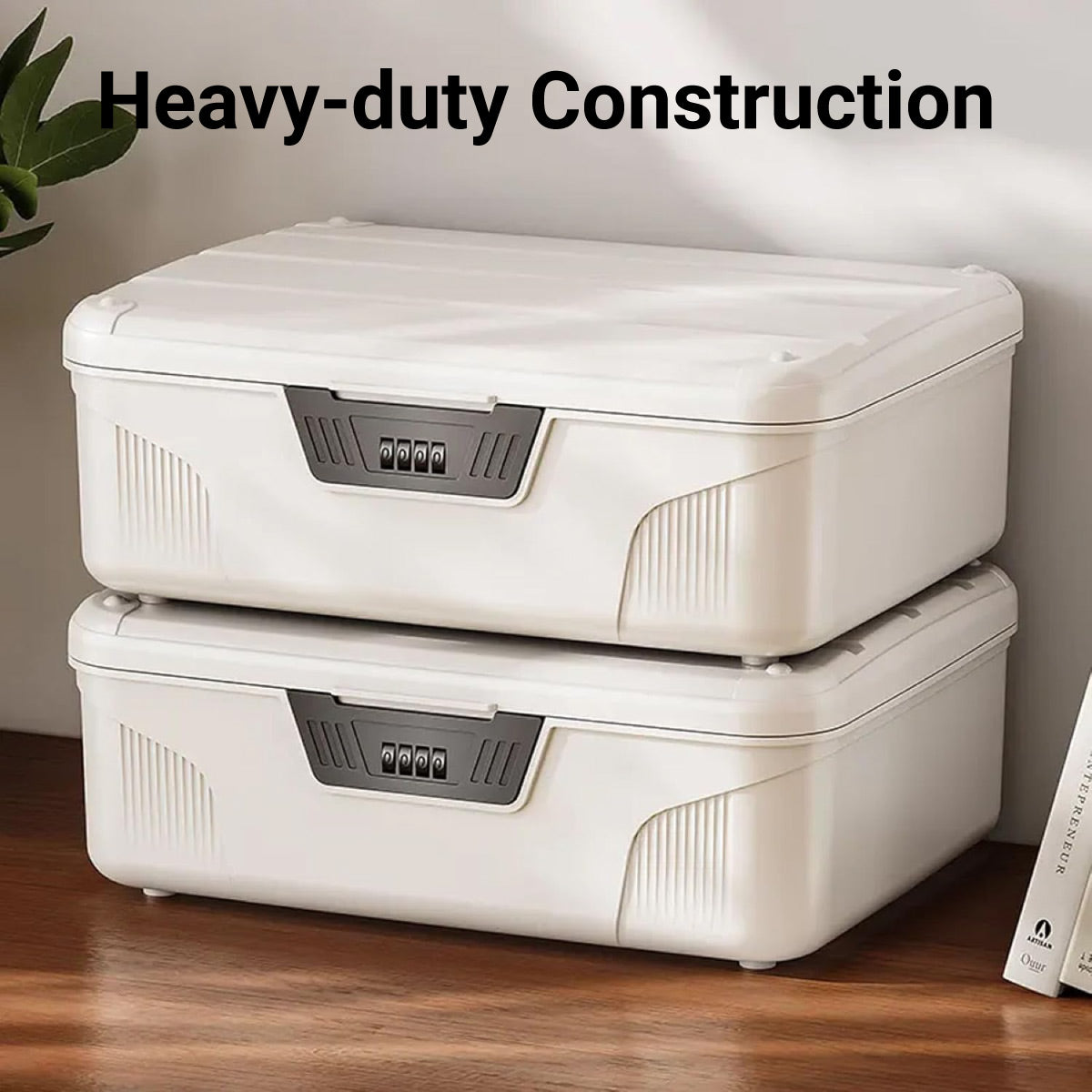 Large Capacity Lockable Storage Box for Valuables
