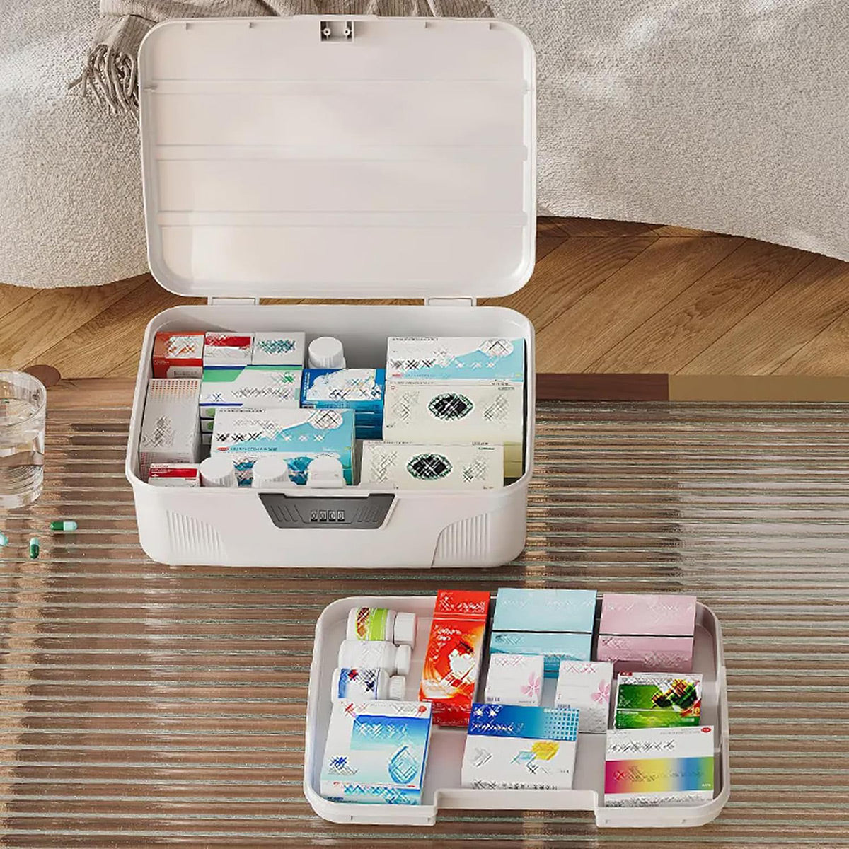 Large Capacity Lockable Storage Box for Valuables