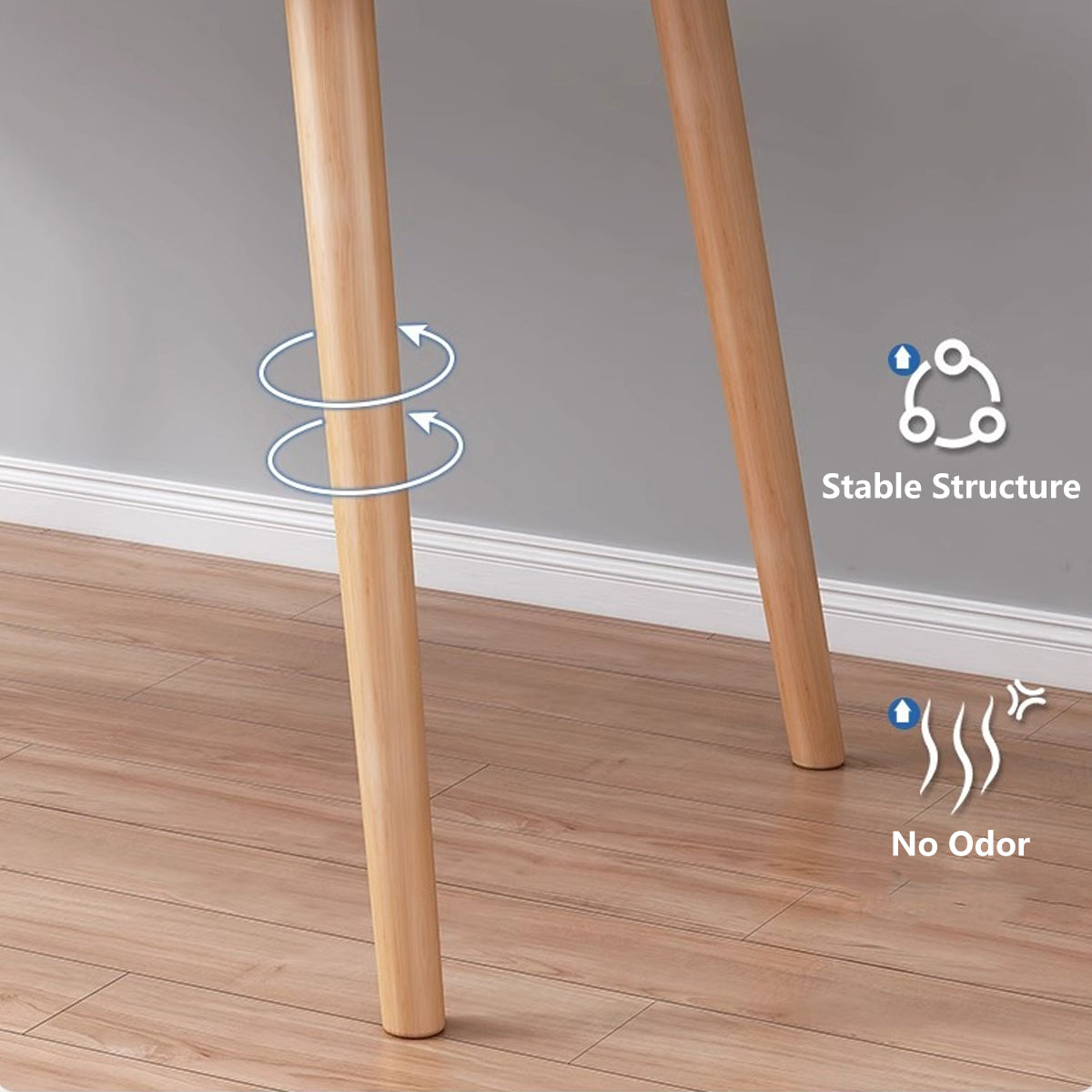 Simple Rectangular Computer Desk Home Office Study Desk 80 × 40 cm