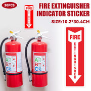 30 Pcs Fire Extinguisher Indicator Stickers