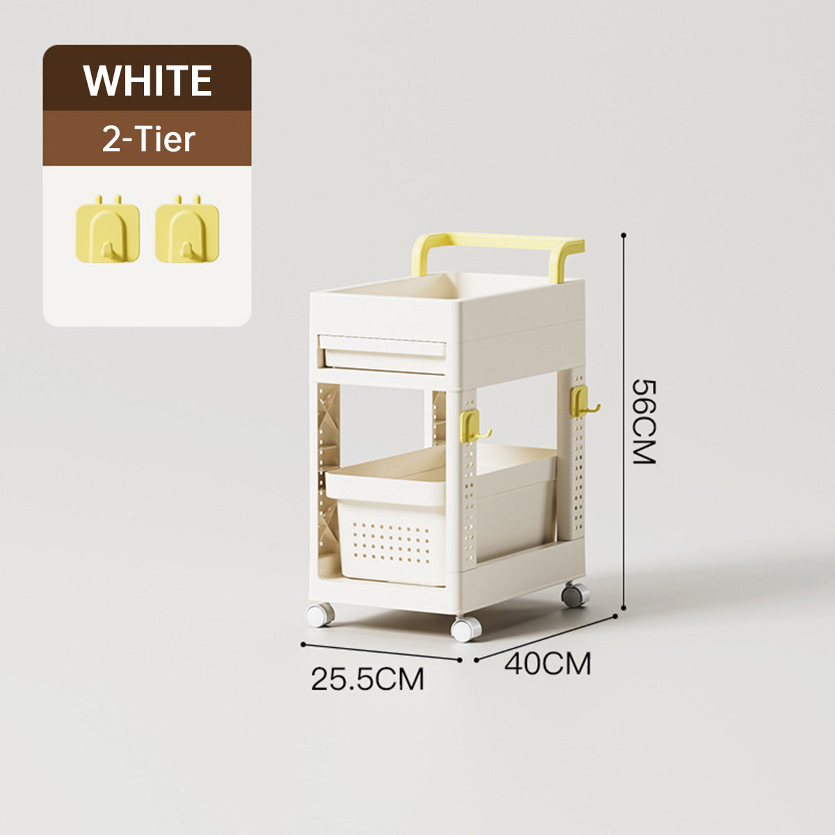 Multi Function Rolling Storage Cart 2-4 Tier