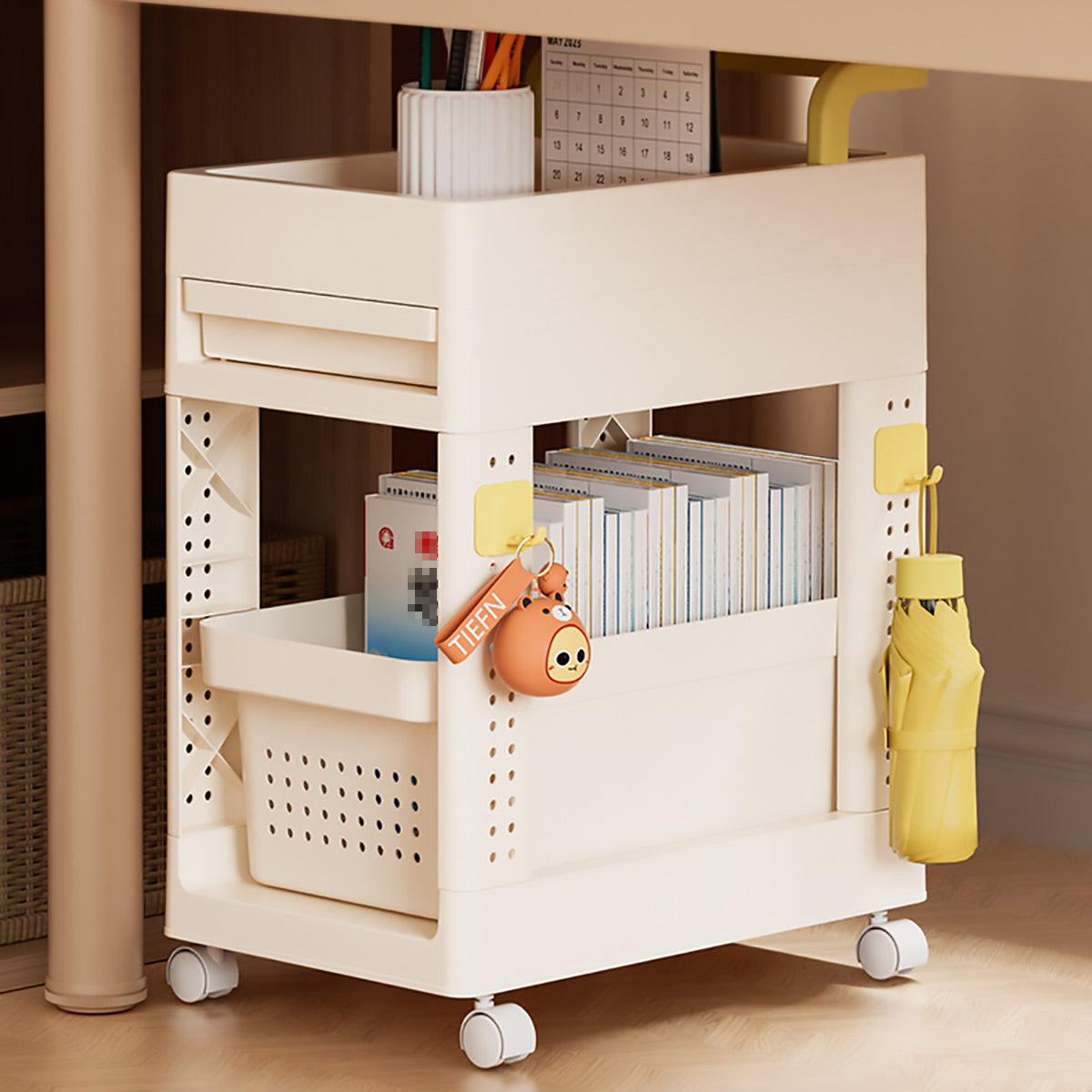 Multi Function Rolling Storage Cart 2-4 Tier