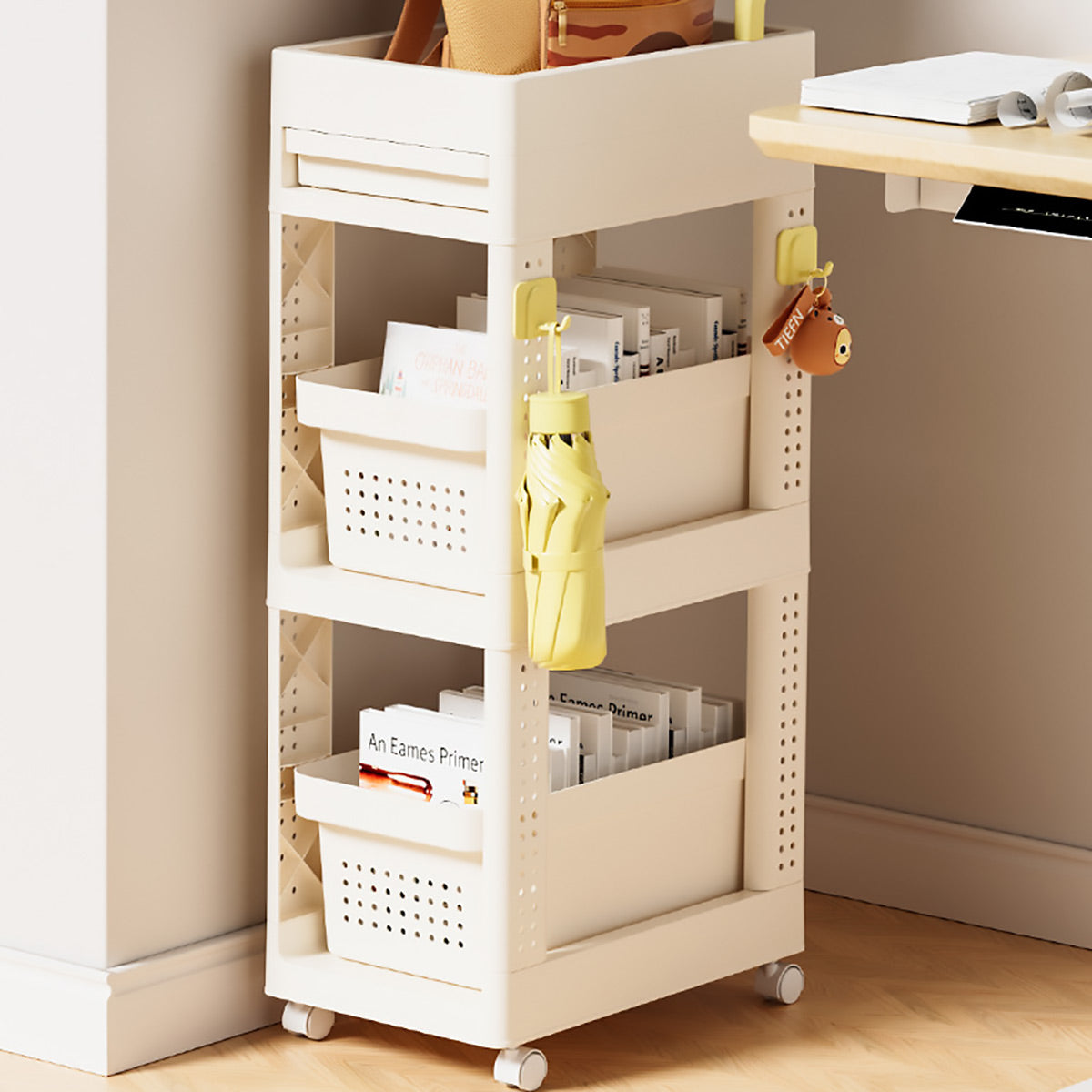Multi Function Rolling Storage Cart 2-4 Tier