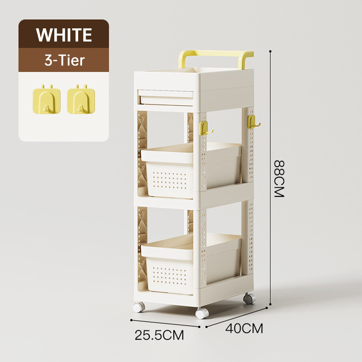 Multi Function Rolling Storage Cart 2-4 Tier