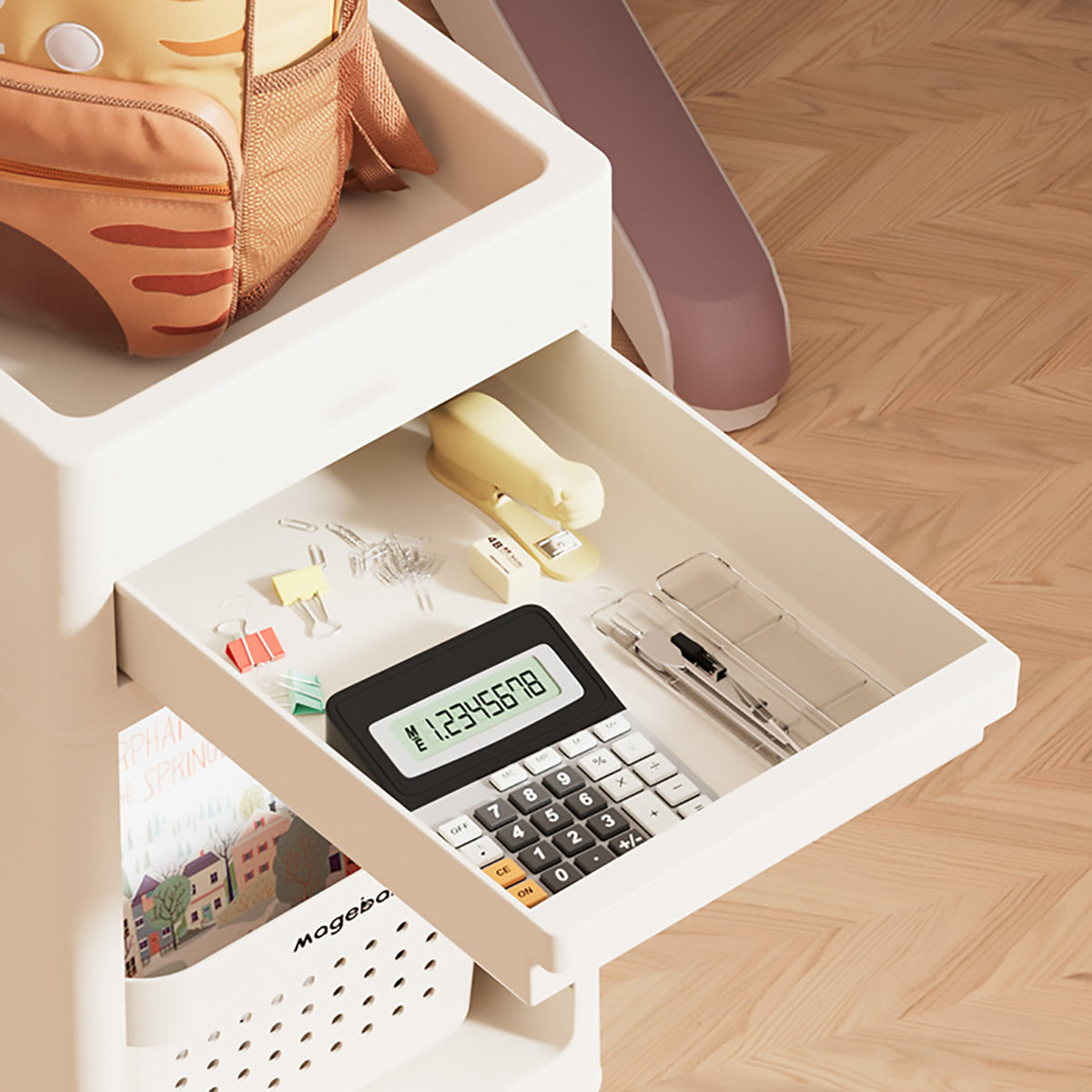 Multi Function Rolling Storage Cart 2-4 Tier