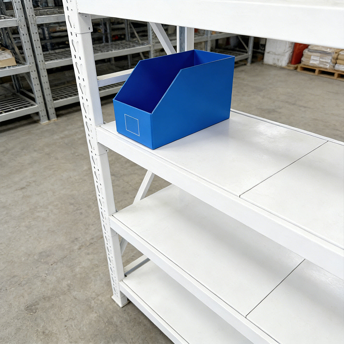 5pcs Stackable Shelf Storage Boxes with Label