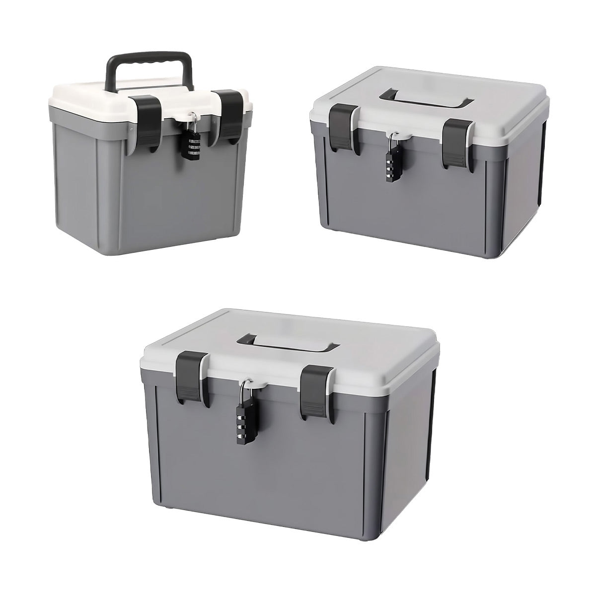 Password Lock Storage Box with Handle Valuables