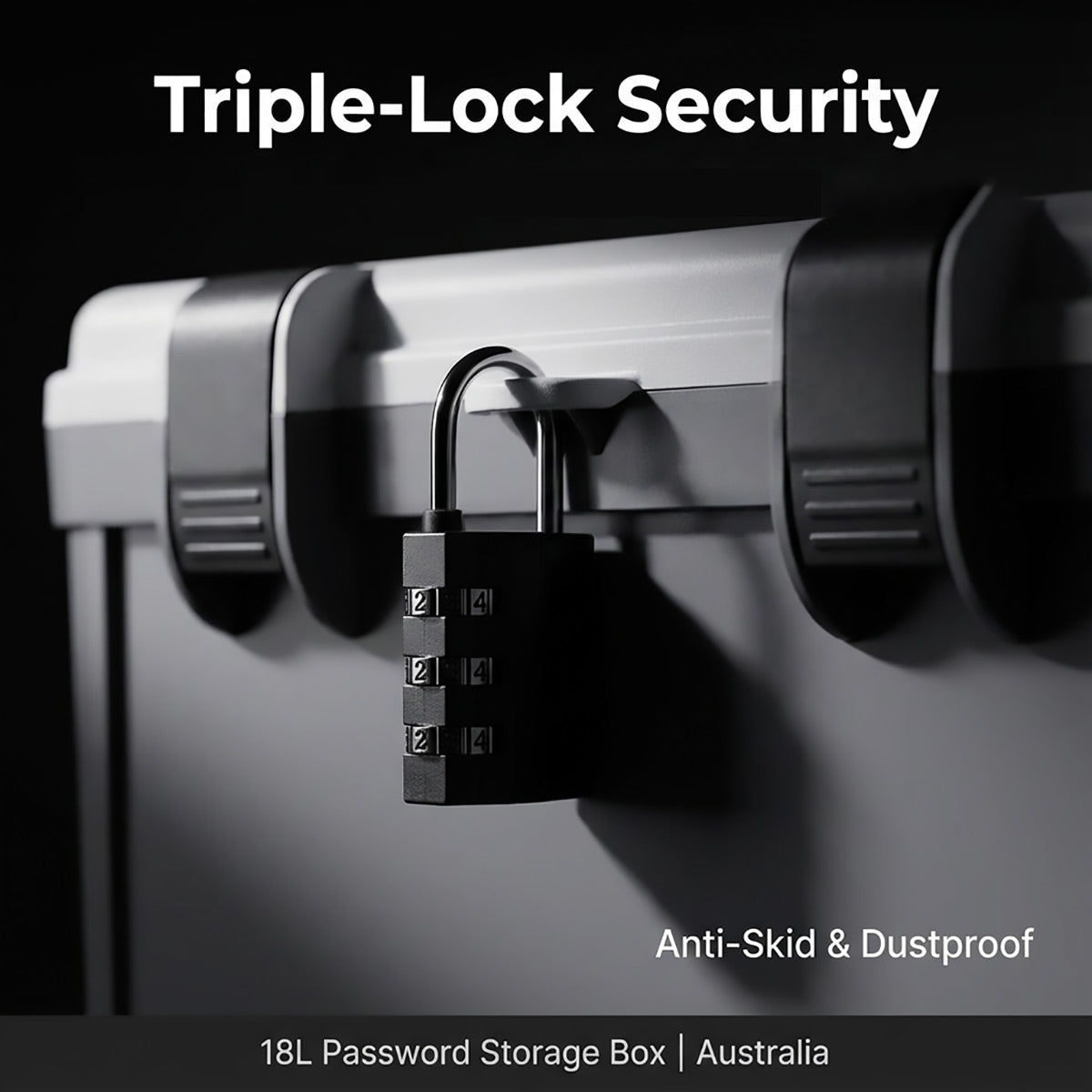 Password Lock Storage Box with Handle Valuables