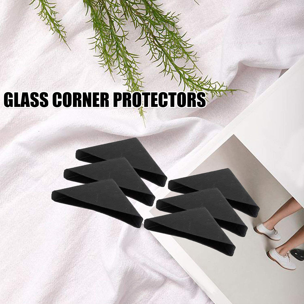100pcs Triangle Corner Protectors for Glass Edges