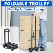 Foldable Shopping Trolley with Telescopic Handle