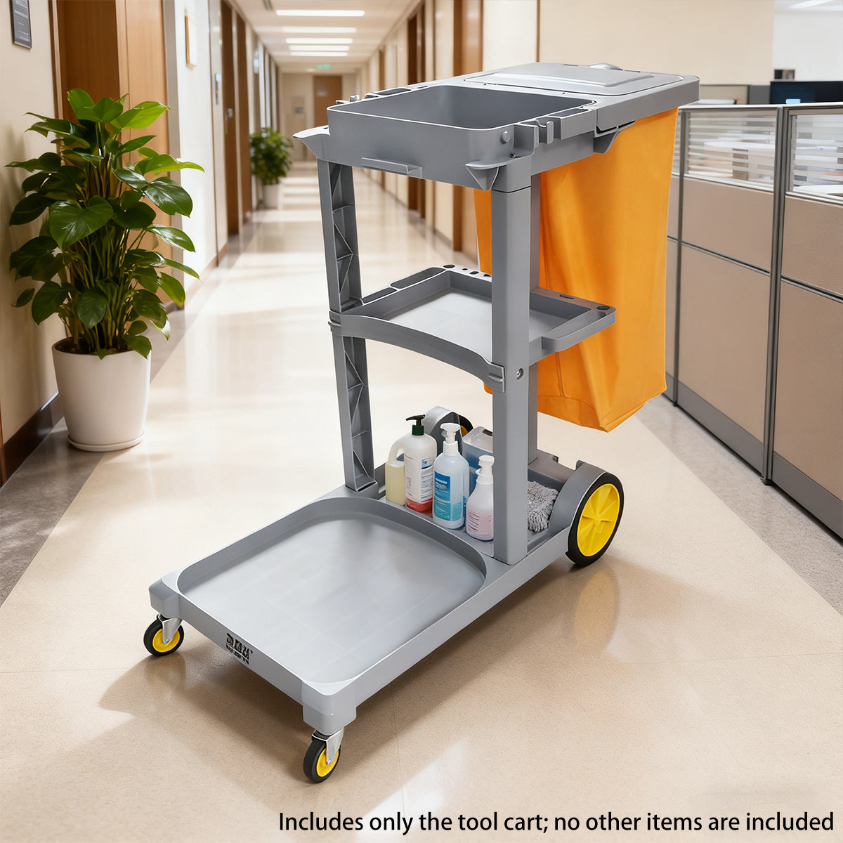 Multi-Function Hand-Push Cleaning Trolley Cart
