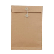 100 Pcs Kraft Paper File Bags with String-Tie Closure