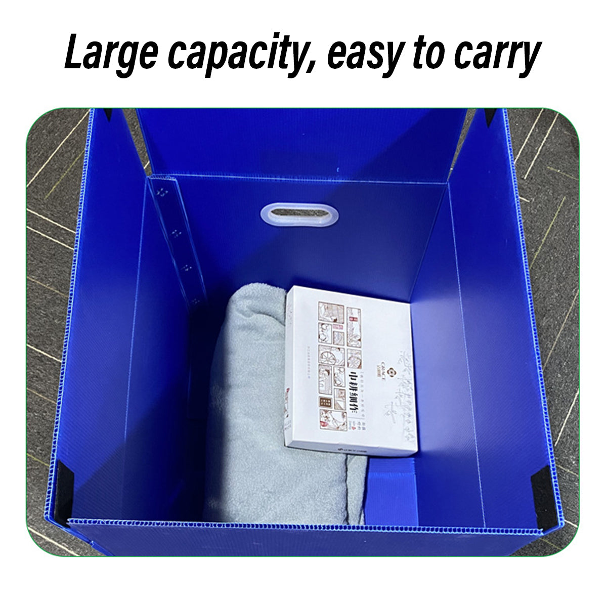 Foldable Waterproof Plastic Storage Box for Moving