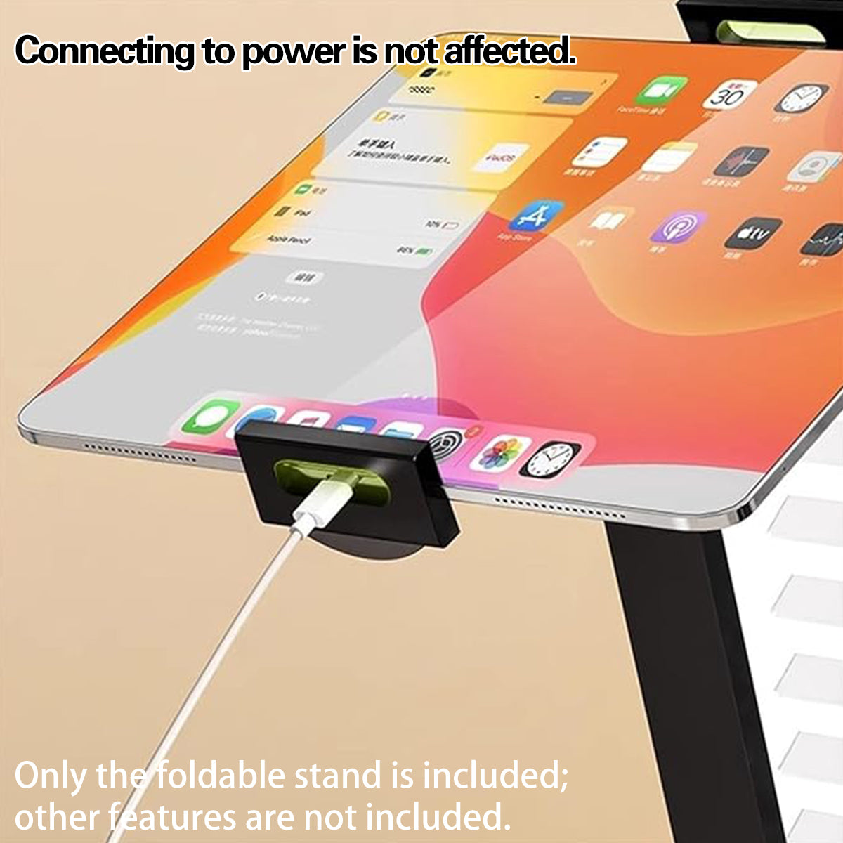 Folding Monitor Stand Adjustable Carbon Steel