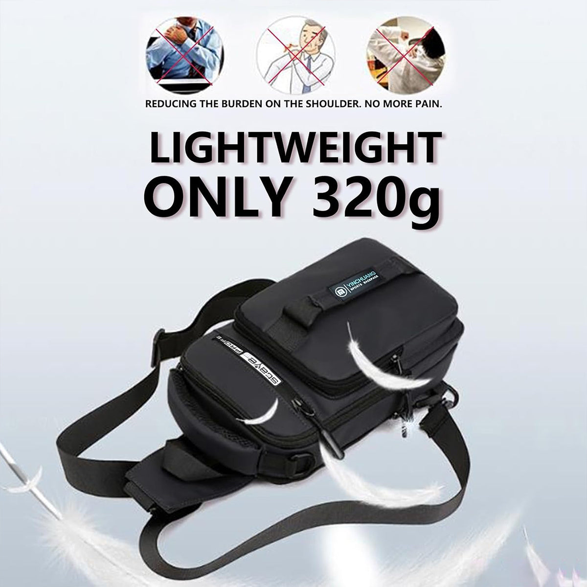 Multi-Function Shoulder Bag with USB Charging Port