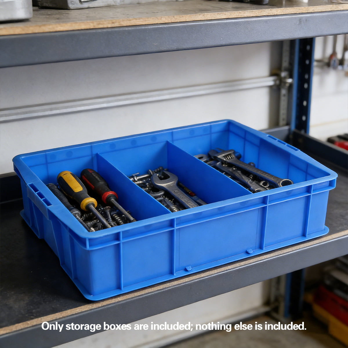 Plastic Storage Box with 3 or 6 Compartments