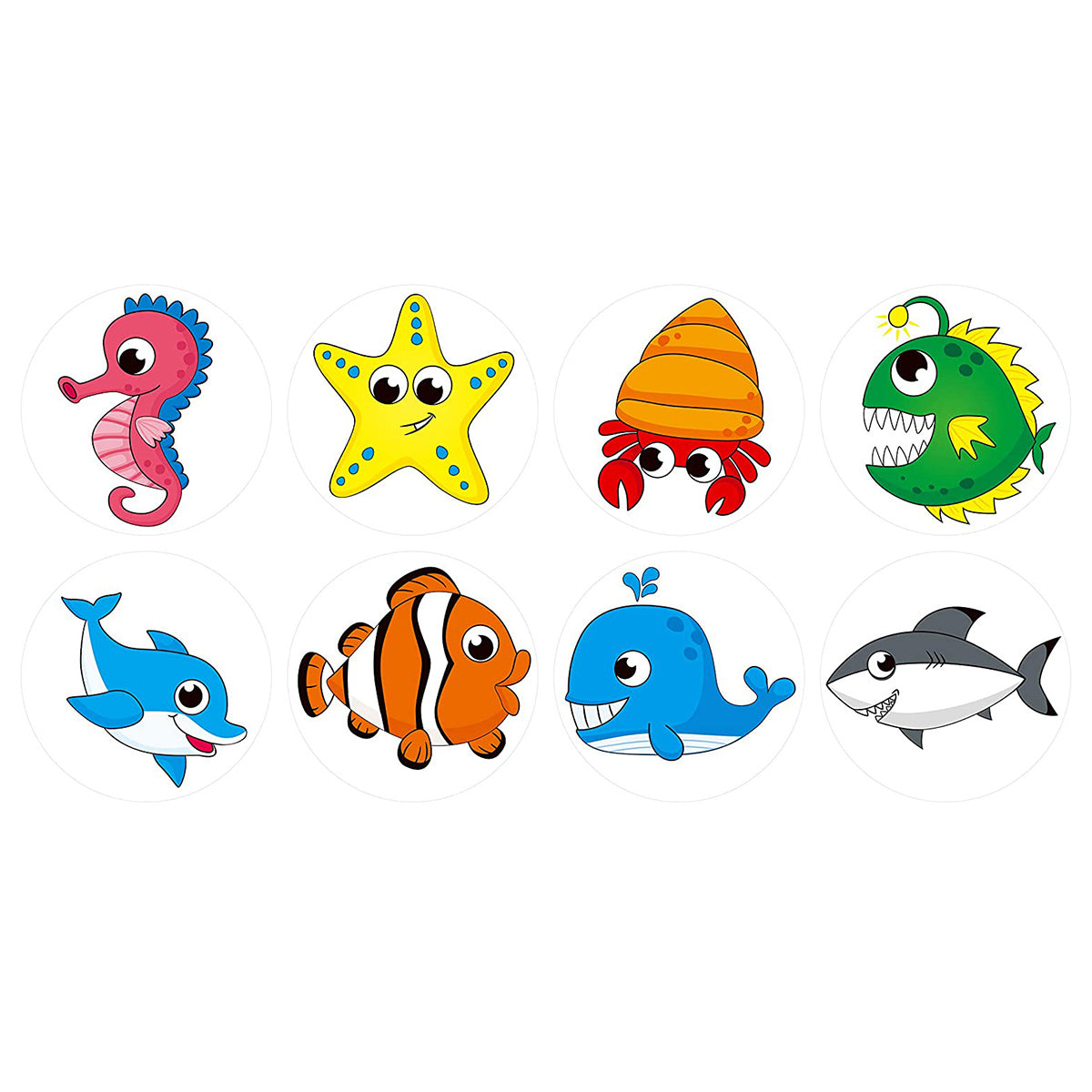 2 Rolls Animal Thank You Stickers Cartoon Kids Gift Labels