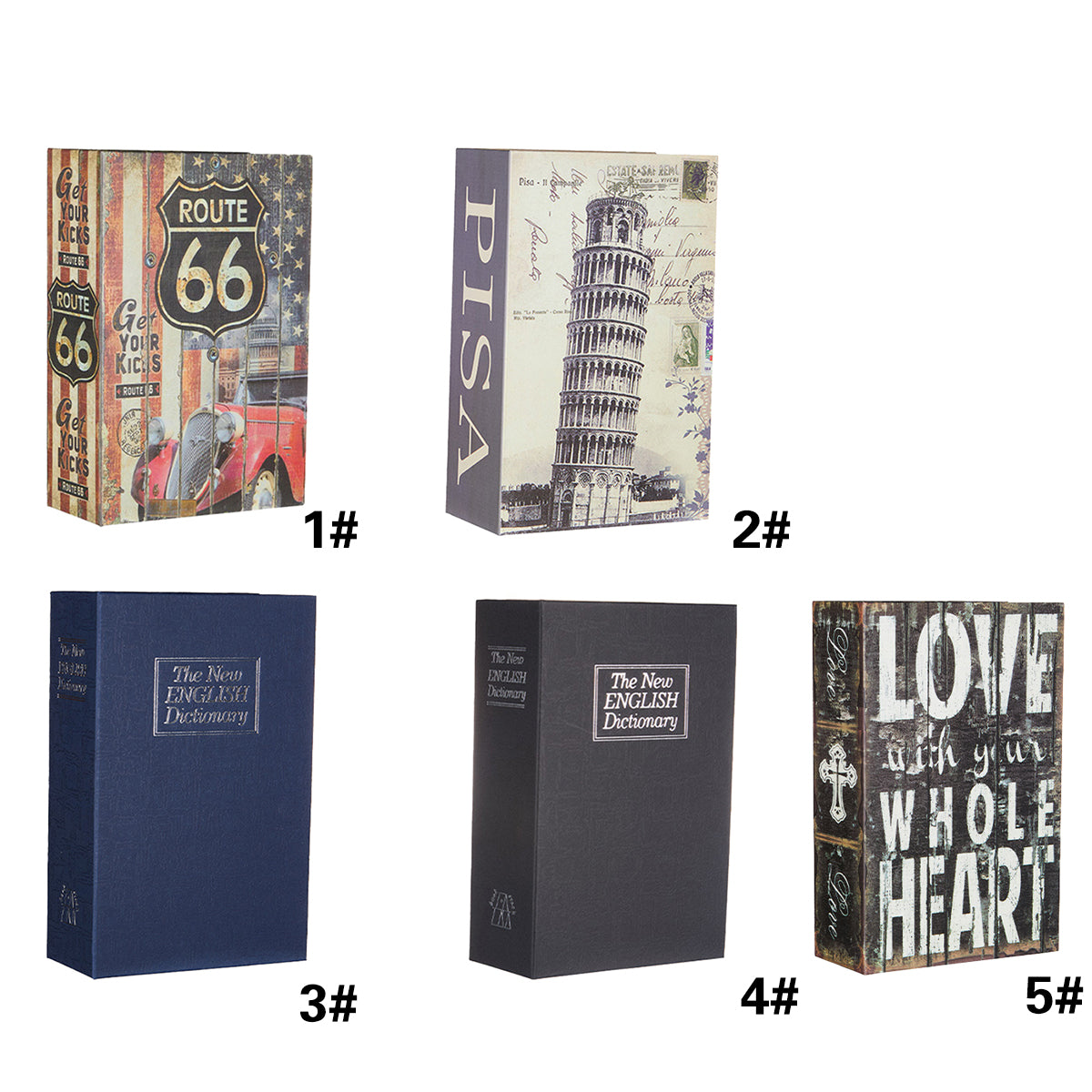 Hidden Book Safe Anti-theft Lock Box for Home