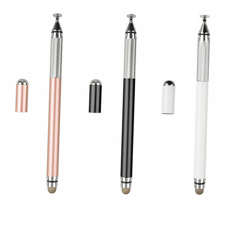 Capacitive Touch Screen Stylus 2-in-1 Fiber and Disc Tip