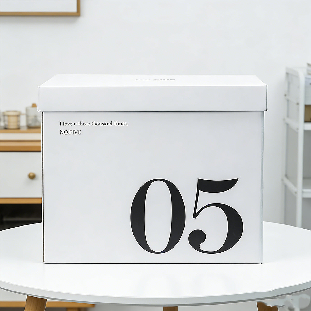 2 Pcs Paper Storage Box with Handles for Home