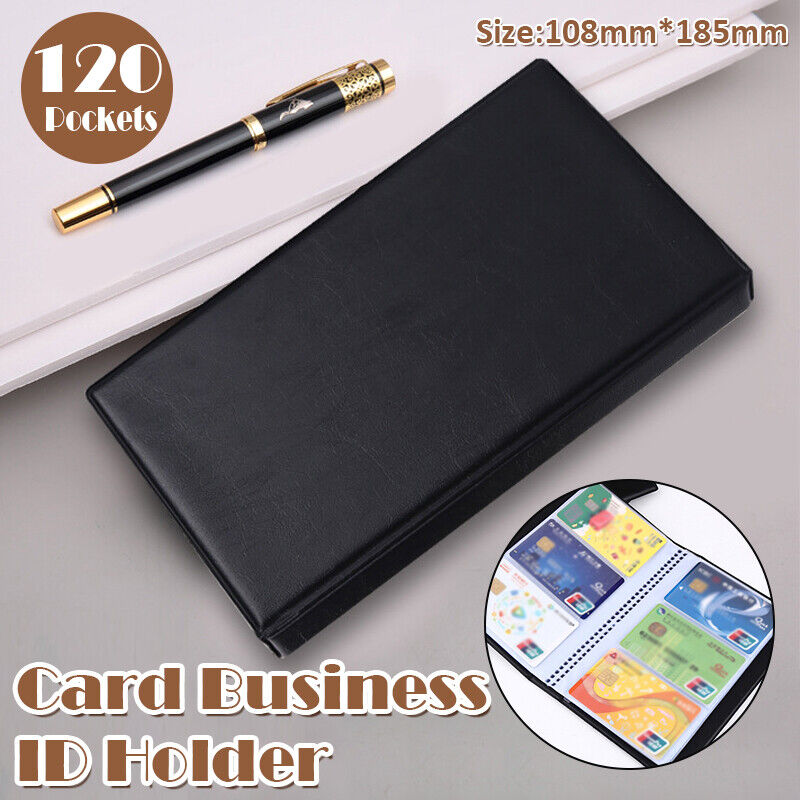 Business Card Holder 120 Pocket Slimline Organiser