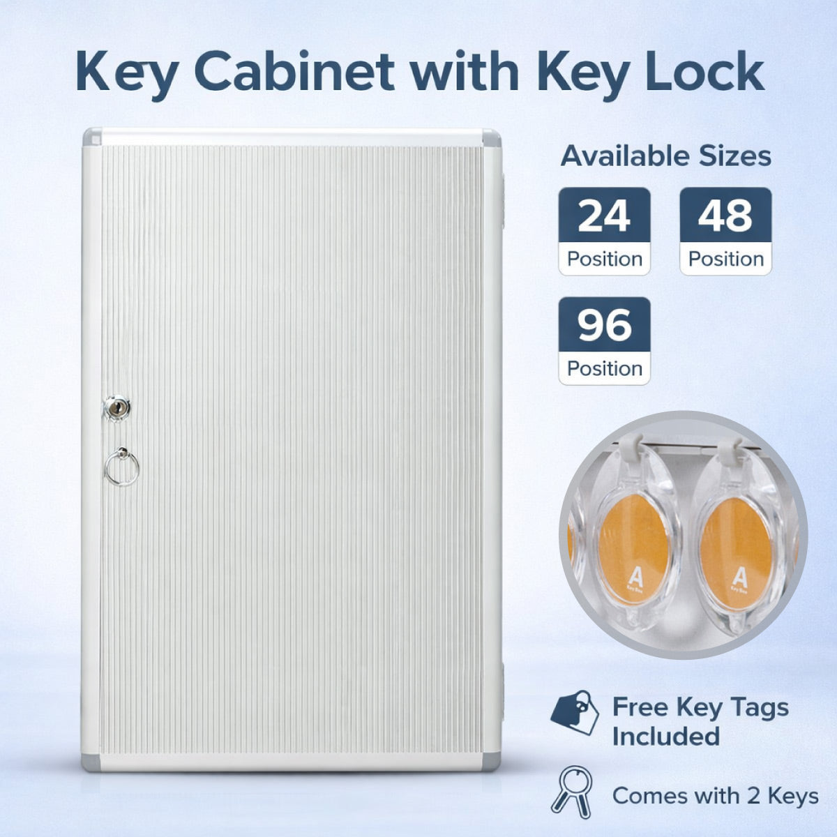 Wall-Mounted Aluminium Alloy Lockable Key Box