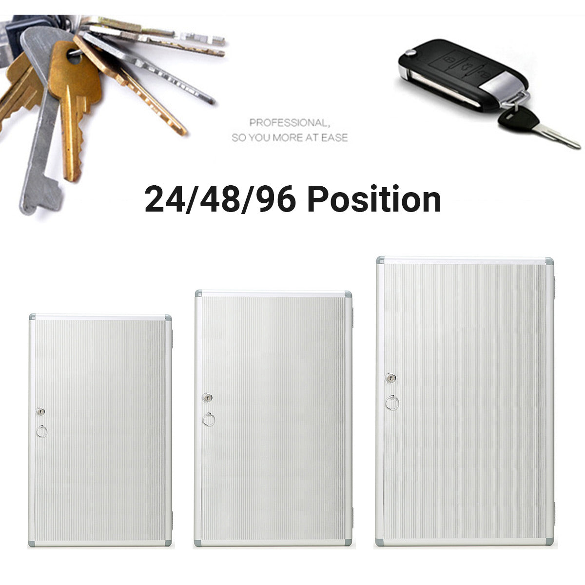 Wall-Mounted Aluminium Alloy Lockable Key Box