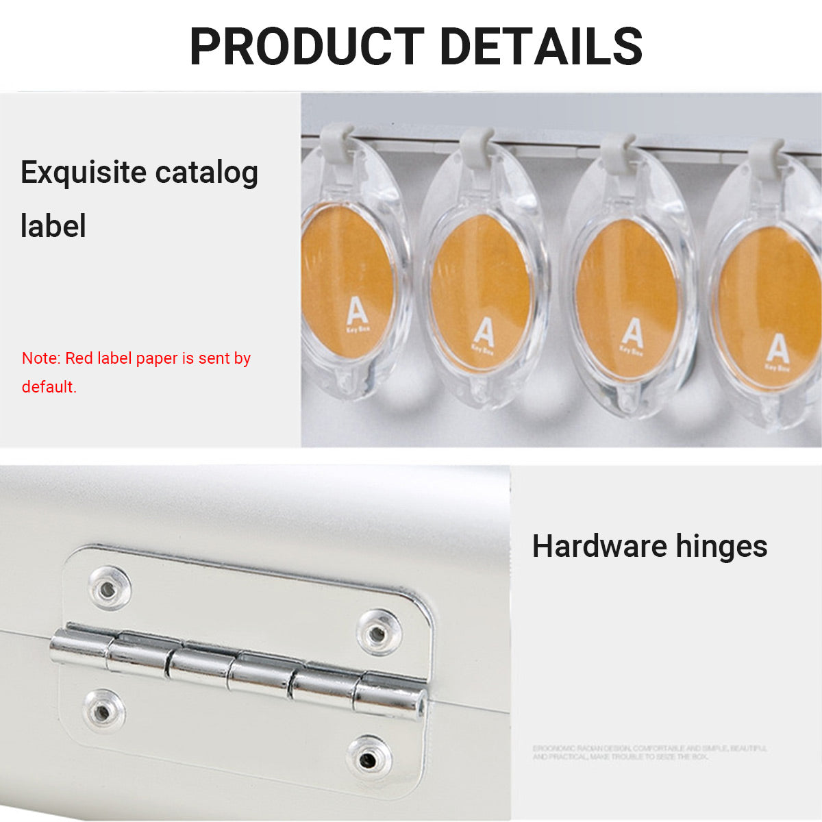 Wall-Mounted Aluminium Alloy Lockable Key Box