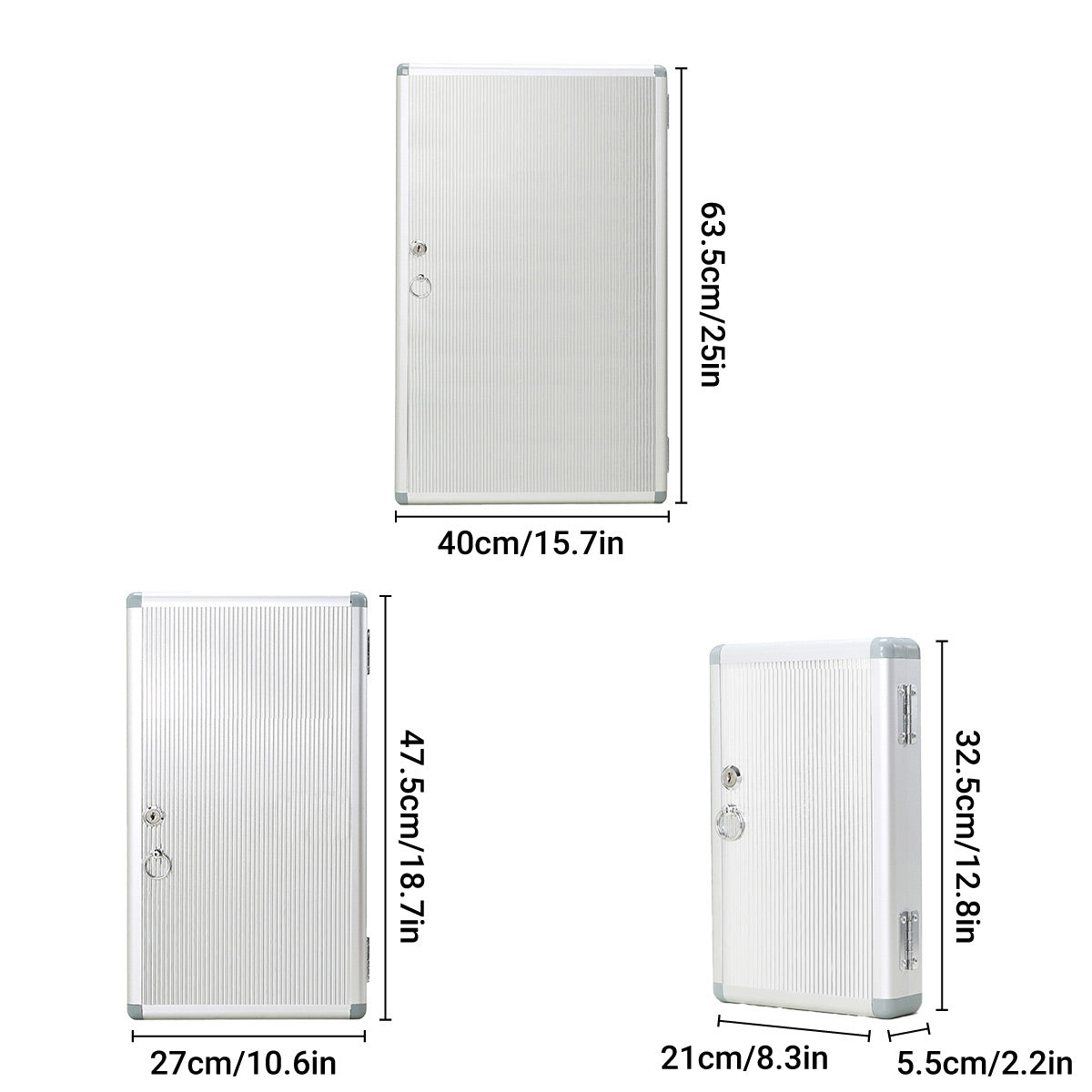 Wall-Mounted Aluminium Alloy Lockable Key Box