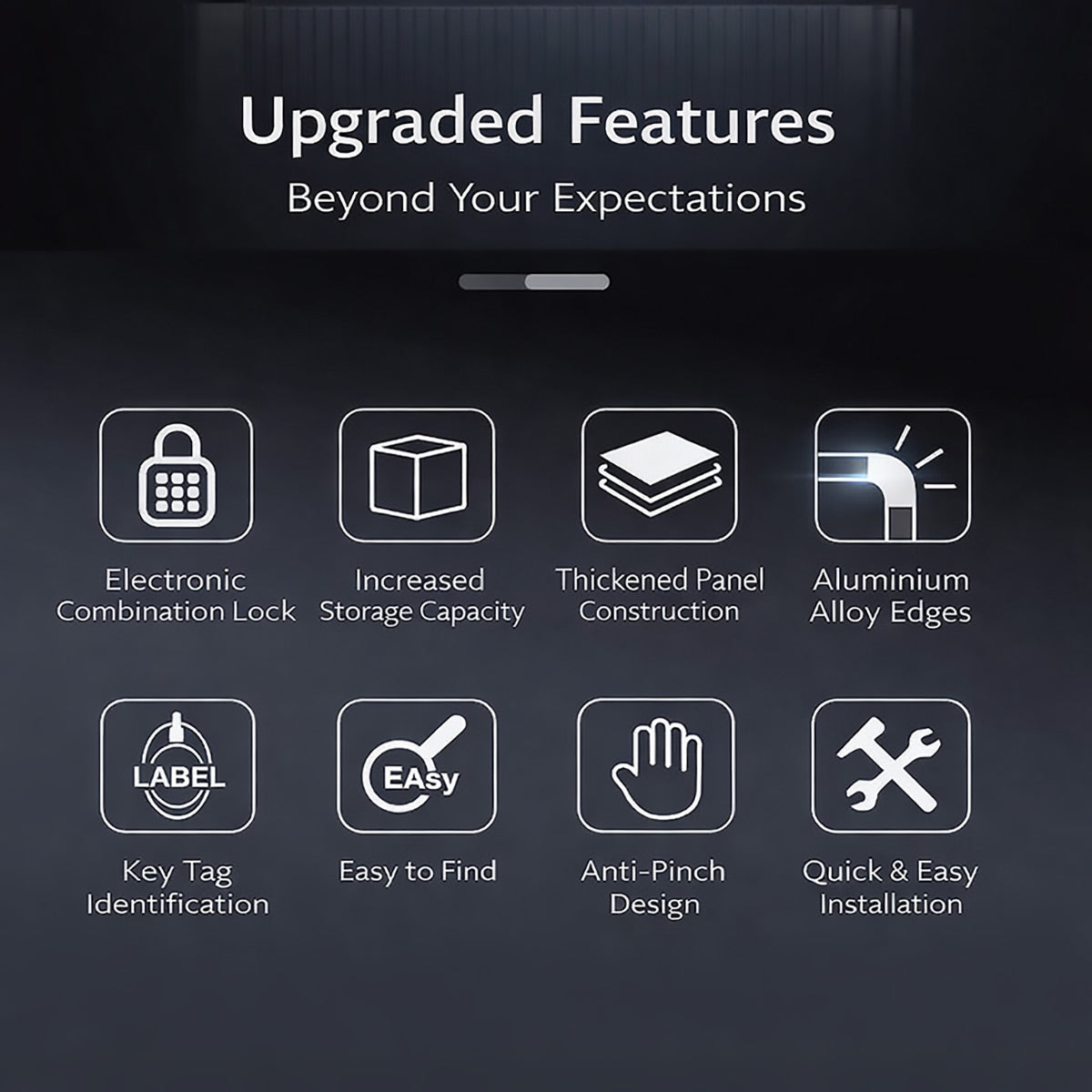 Combination Key Lock Box with 24 or 48 Digit Code