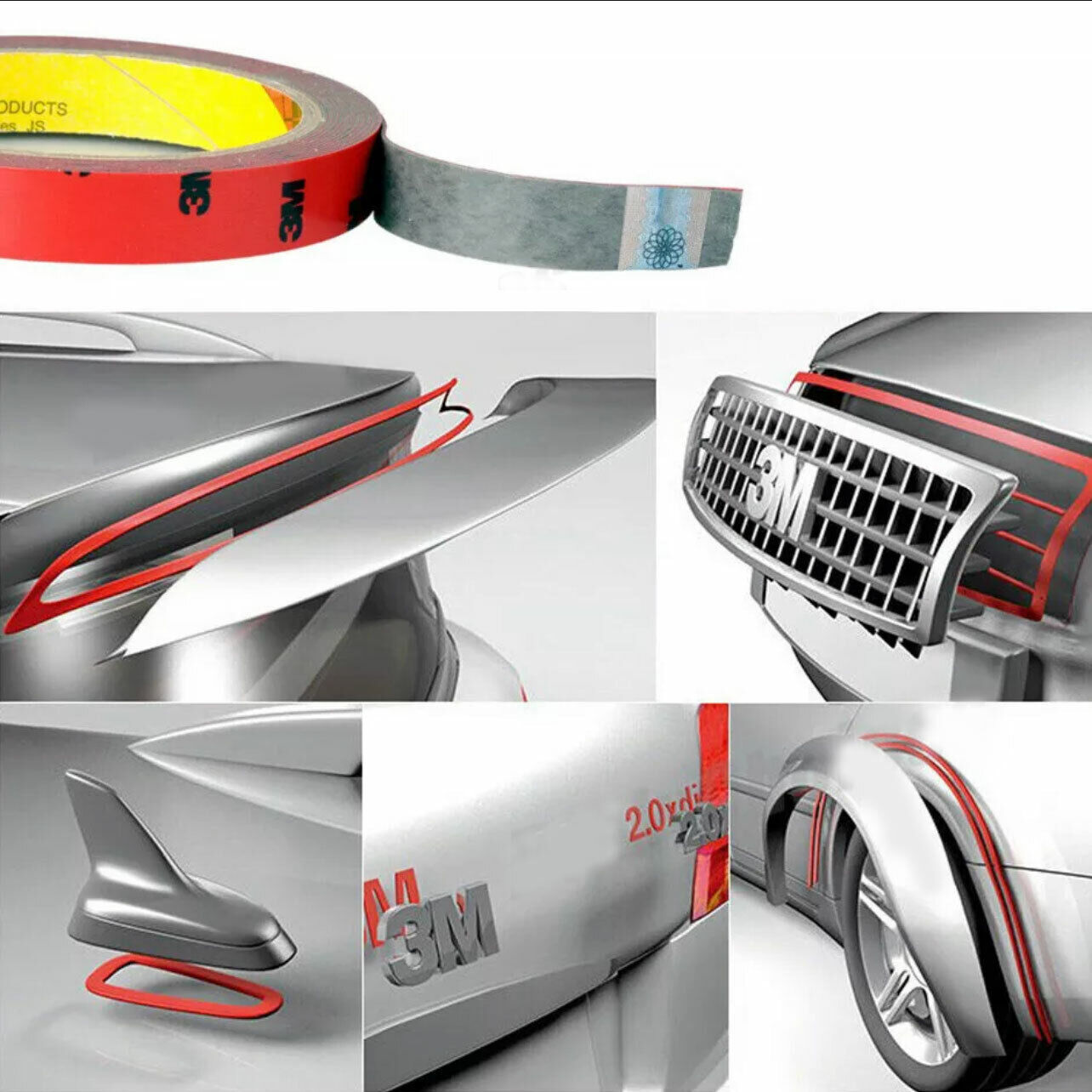 3M Strong Double-Sided Foam Tape Super Sticky for Vehicle & Craft