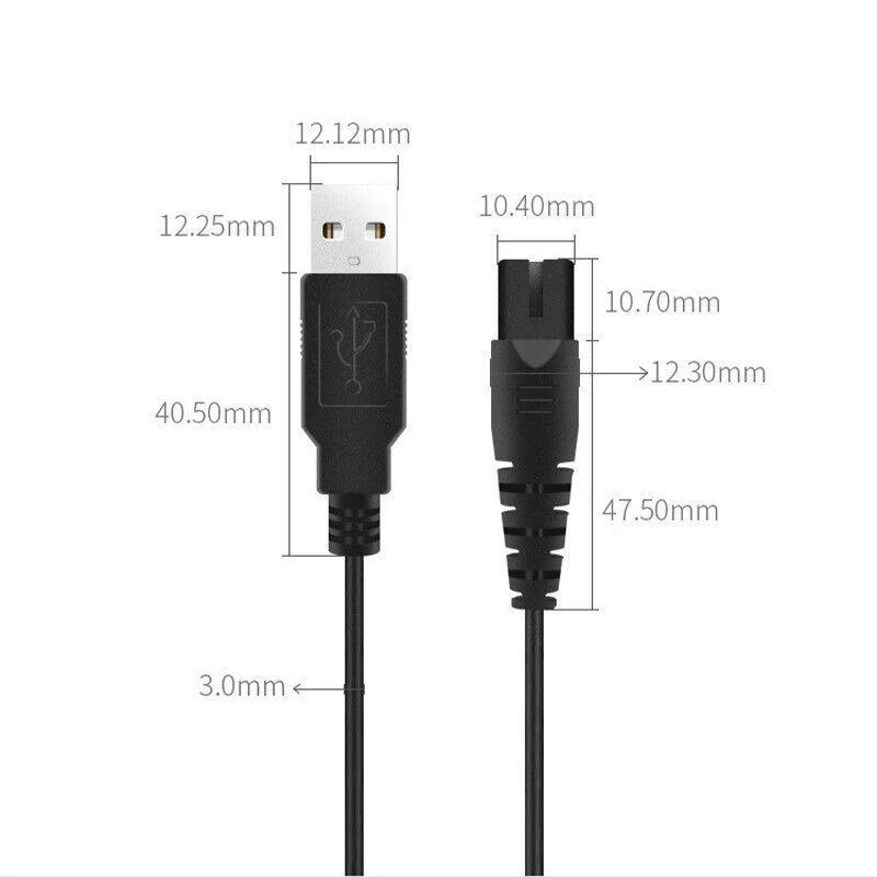 USB Charging Cable 5V for Electric Shaver Trimmer