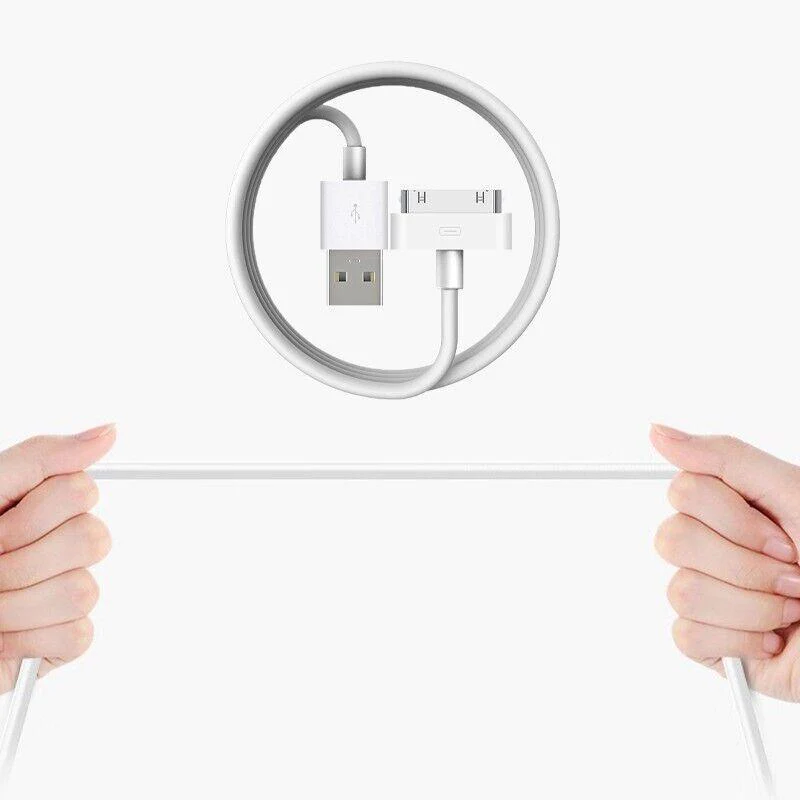 1 Meter USB Data Charger Cable for iPhone 4 4S iPod iPad White