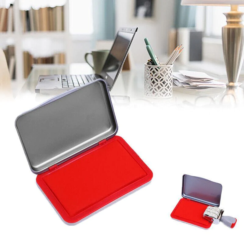 Ink Pad Rubber Stamp Finger Print Craft Office Non-Toxic Baby Safe